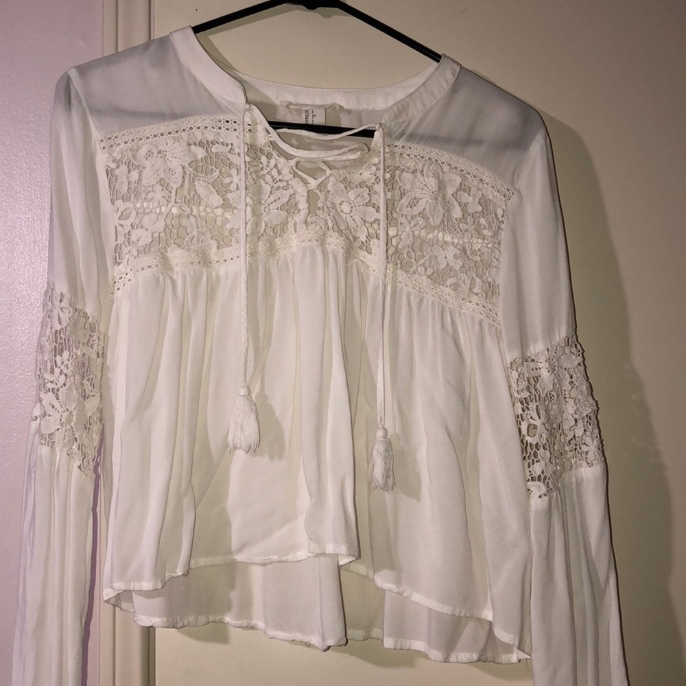 Long sleeve crop top